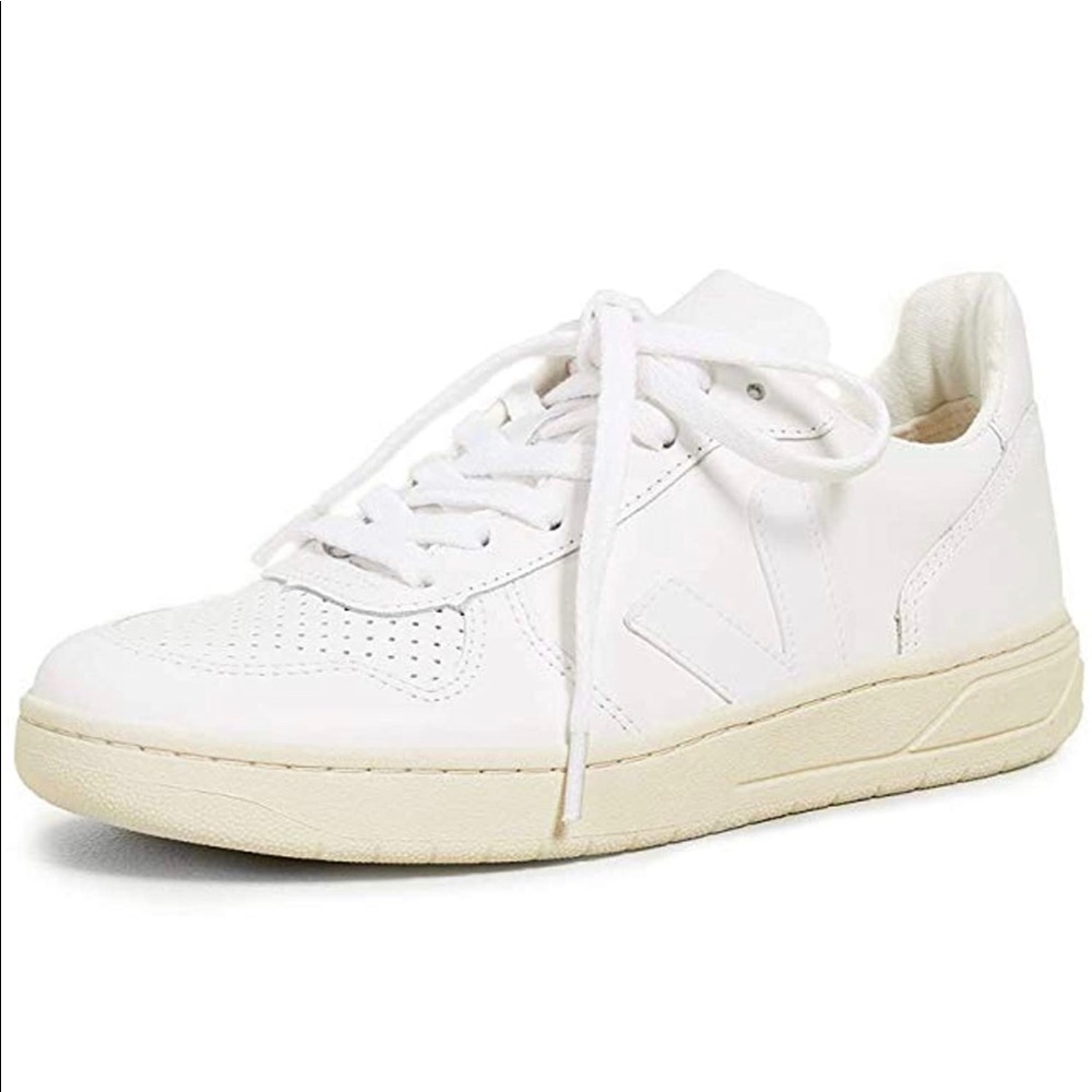 Veja V10 lace up sneakers, extra white